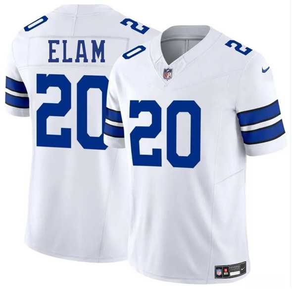Men & Women & Youth Dallas Cowboys #20 Kaiir Elam White 2025 F.U.S.E. Vapor Untouchable Limited Stitched Jersey->dallas cowboys->NFL Jersey